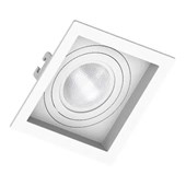 Embutido Spot 1x50w Par20 14,5x14,5cm 360º Alumínio Branco - Llum