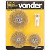 Escovas circulares Vonder - Jogo com 05 peças